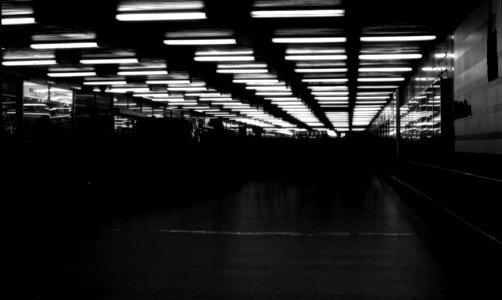 Canon Rebel XS + ORWO DP3 film - Long Exposure of Pedestrian Underpass