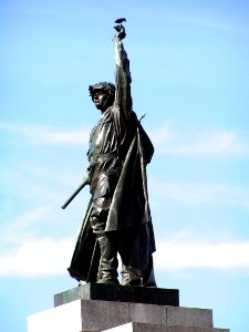 Red Army Soldier with the Bird