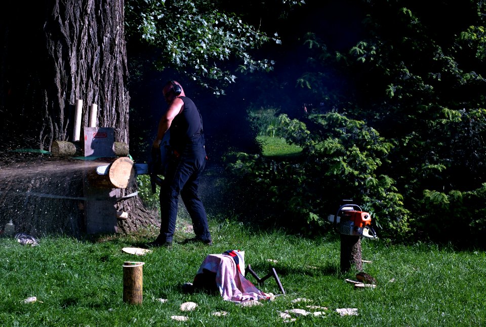 Sony Alpha A230 with Helios-44-2 - Man with Chainsaw 4
