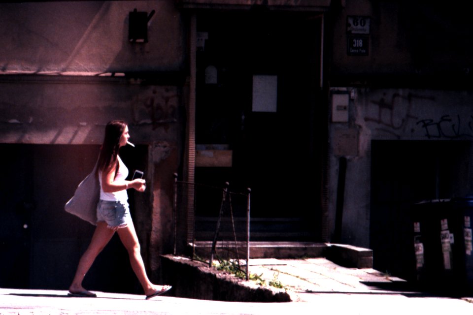 Praktica MTL 3 with Helios 44-2 - Smoking Girl