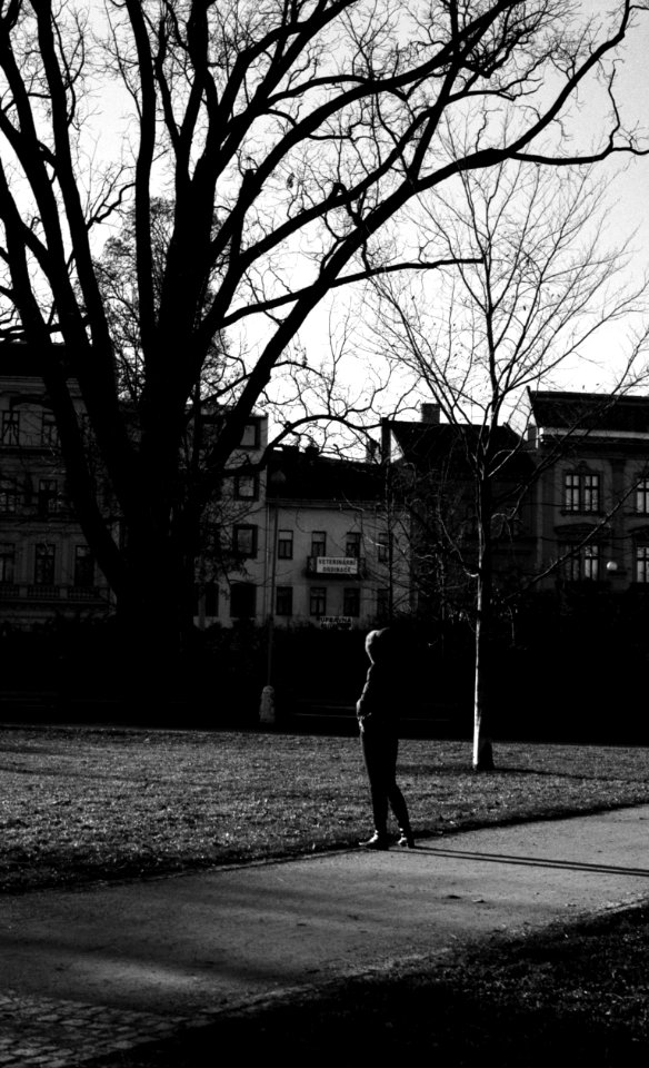 Zorki 4 + Industar-61 L/D - Young Woman Looking at the Tree 1