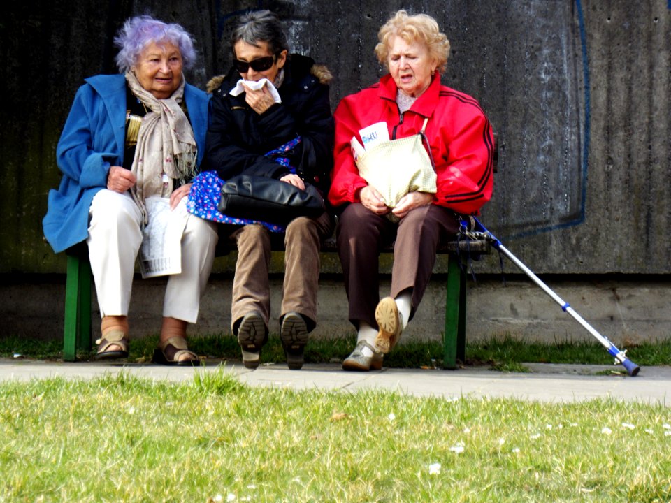 Elderly Ladies on the Bench