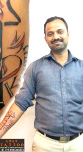 ajay devgan trishul tattoo