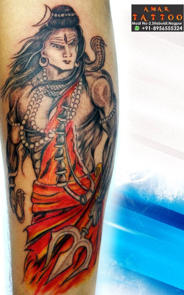 angery Lord Shiva Tattoo by