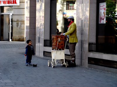 Barrel Organ Player 1 photo