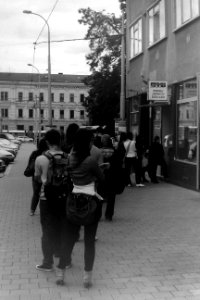 Kiev 4 - Students in Queue for Monthly Season Tickets 1