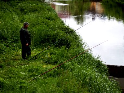 Fisherman at Svitava River 1