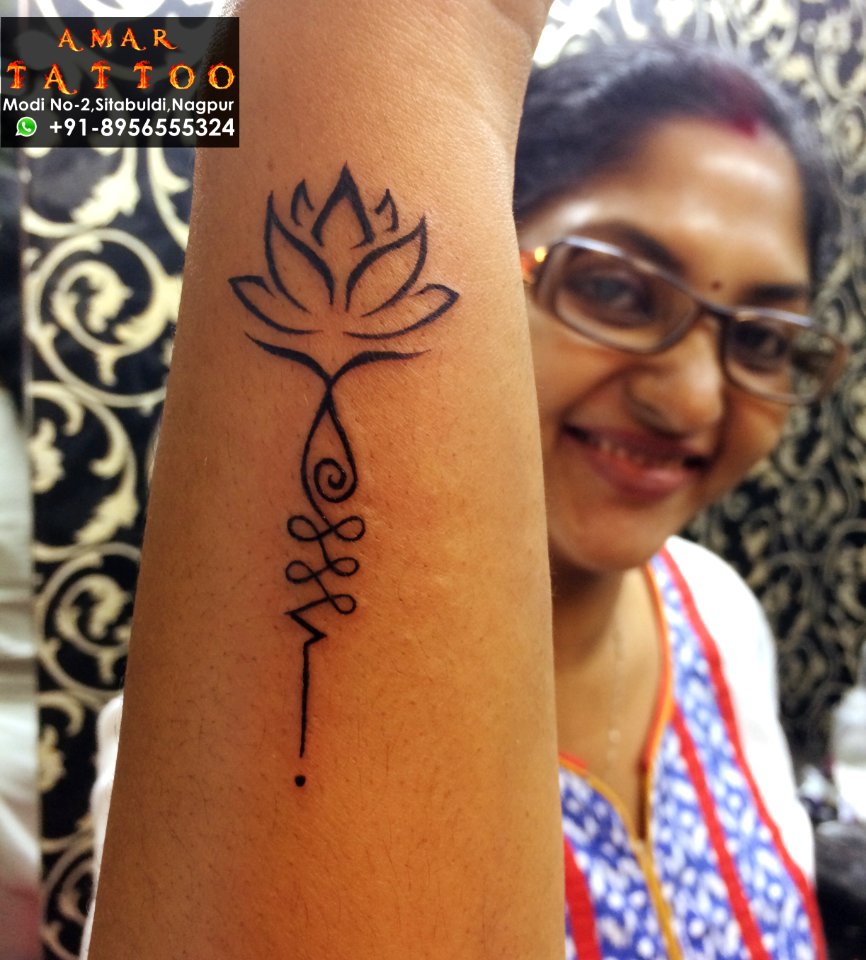black lotus flower tattoo