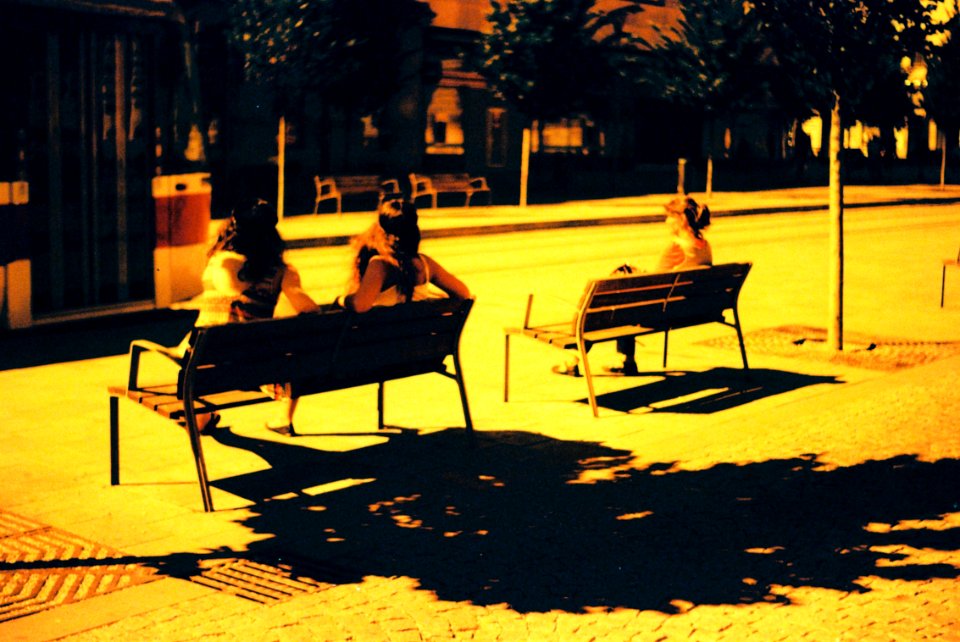 Praktica BC1 - Redscaled and Cross Processed - At Tram Stop Česká 1