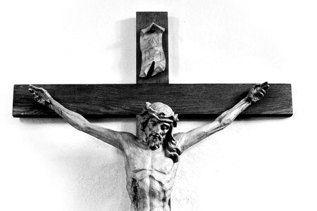 Christianity wood crucifixion photo