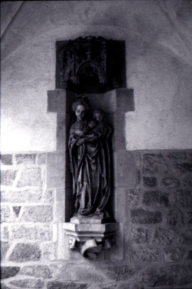 Praktica BC1 - Statue on Cathedral of St. Peter and Paul (Brno)