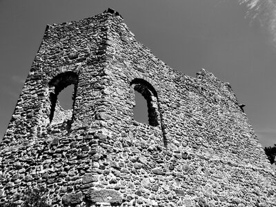 Castle lower austria black and white
