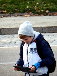 Schoolboy with Tablet