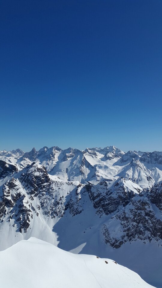 Snow panorama allgäu alps
