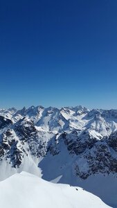 Snow panorama allgäu alps