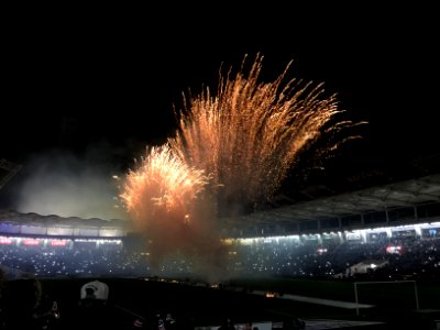 Feu d'artifice, inauguration Stadium Toulouse - 16/01/2015