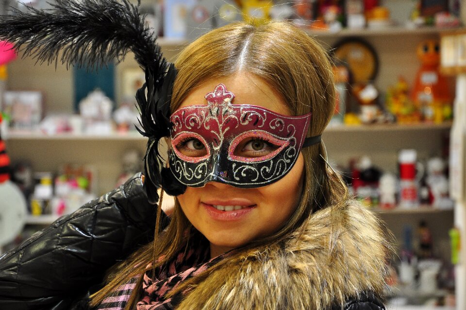 New year's eve feathers carnival