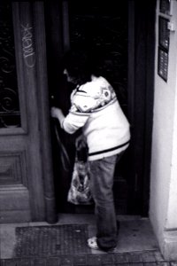 Praktica BC1 - Woman Entering a House photo