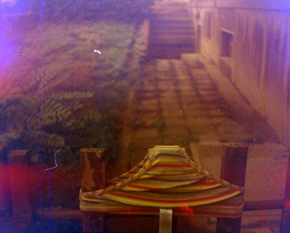 Chaika 3 (on redscale film) - Pants on the Fence