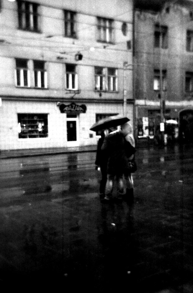 Holga 120FN - Bus Stop Zvonařka