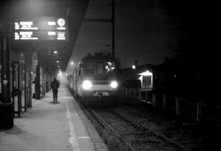 Praktica BC1 - Railway Station in Foggy Night 03 photo
