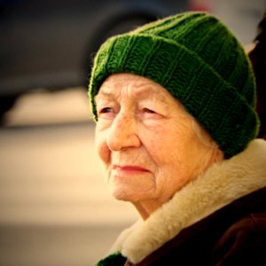 Old Lady in Green Hat 3