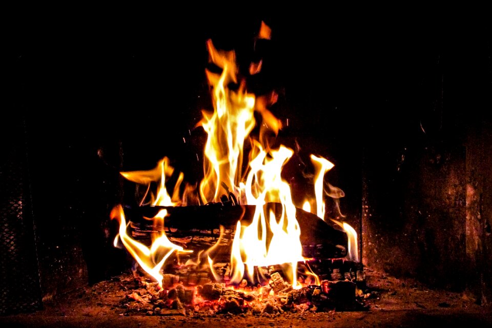 Burn hot embers photo