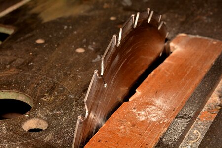 Cutting wood work blade photo