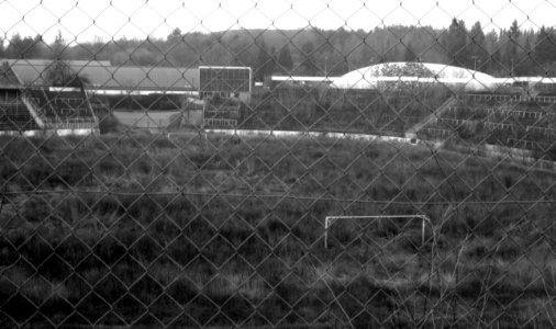 Canon Rebel XS + ORWO DP3 film - Abandoned Soccer Stadium in Brno