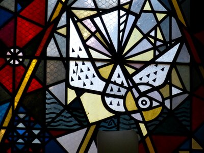 Historic center church window