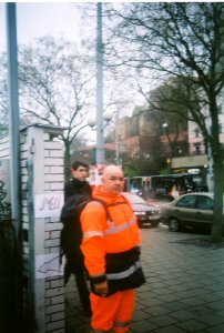 Agfa Billy Record 7.7 - Man in Orange photo