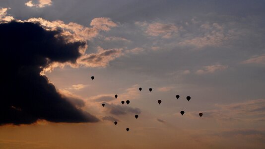 Flying the hot air balloon ride hot air photo