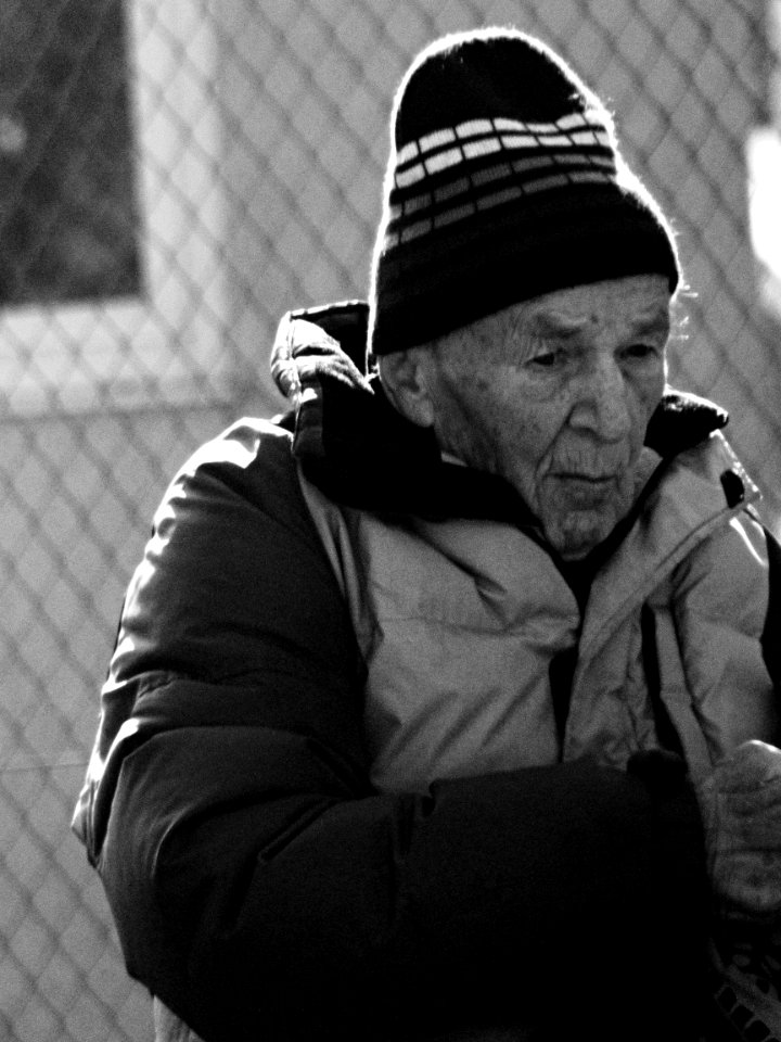 Old man at Bus Stop 2