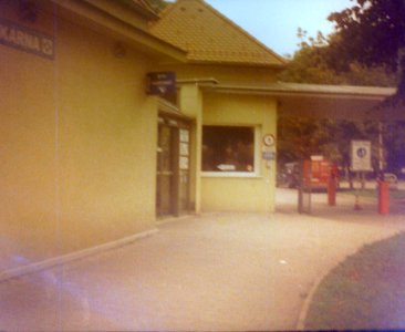 Chaika 3 (on redscale film) - Entrance of Psychiatric Hospital