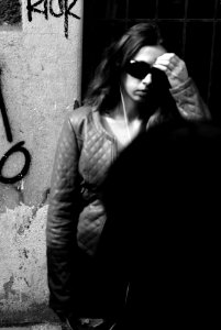 Sony Alpha A230 with Helios-44-2 - Girl with Sunglasses