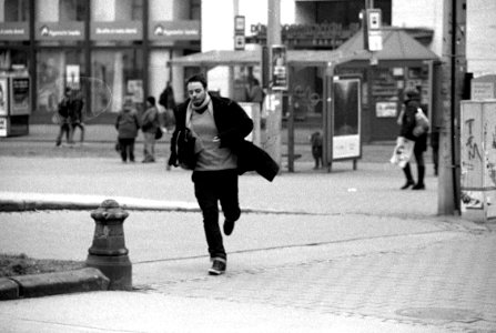 Praktica BC1 with Pentacon Prakticar 2,8/135 - Running Man