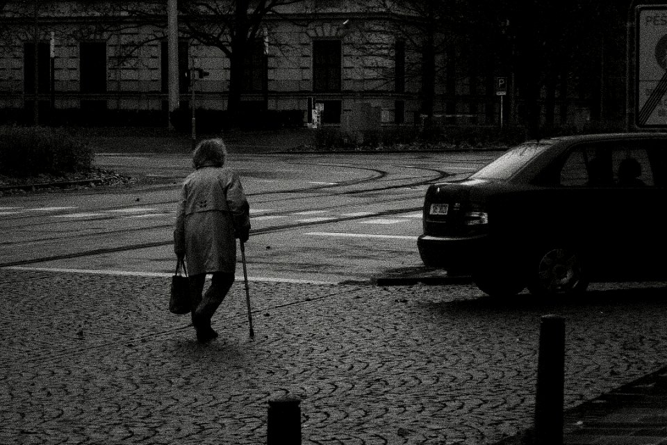 Old Woman and a Car