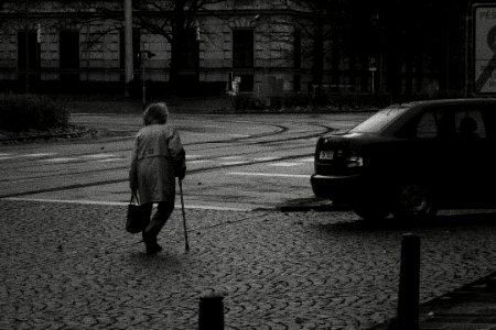 Old Woman and a Car