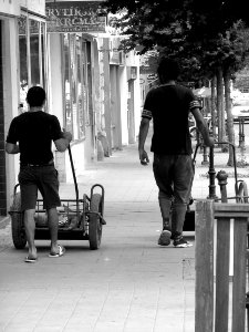 Romany Men Collecting Metal Scrap