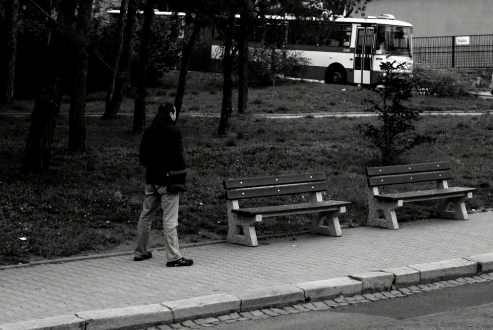Sony Alpha A230 with Helios-44-2 - Of Man and Benches