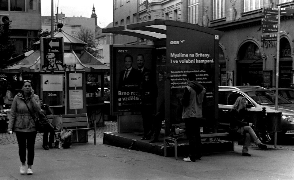 Ricoh TLS 401 with Helios 44-2 - Pre Election Stand 2