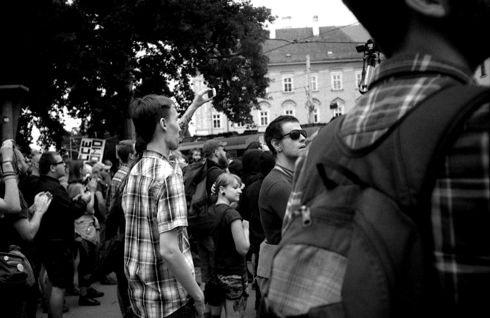 Elikon 35S - Antifascist and Pro-Refugee Demonstartion in Brno