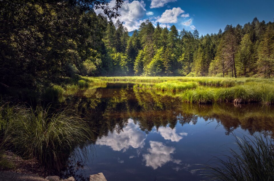 Mirroring water reflection