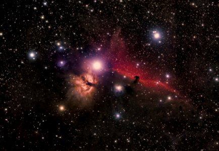 Flame and Horse Head Nebulae photo
