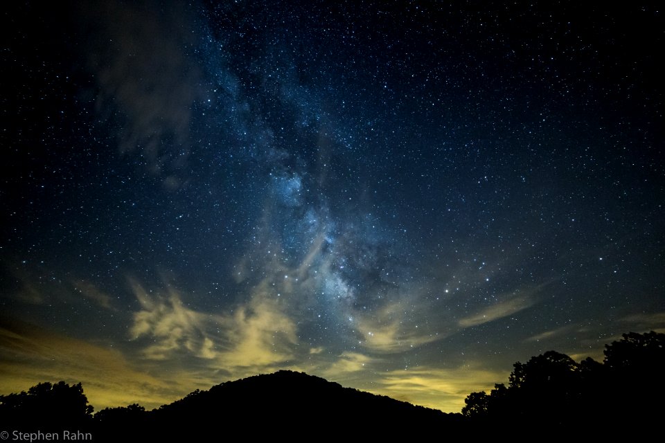 Milky Way over Brasstown Bald Mountain