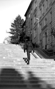 Canon EOS 30 + Ortho 25 film - On Schodová st.