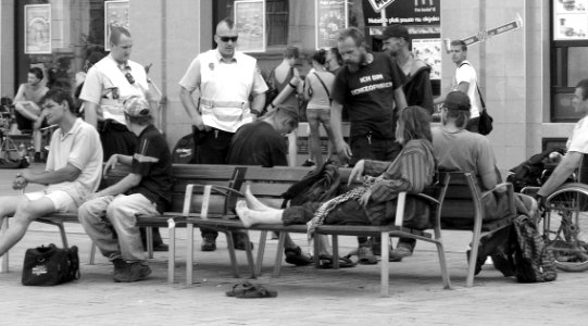 Police and Street Persons 2 - Cropped