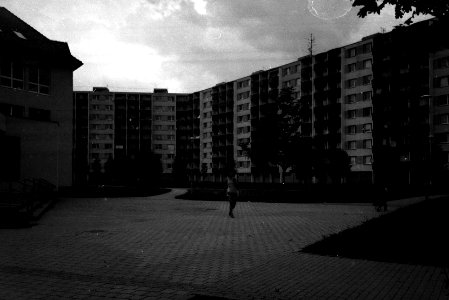 Kiev 4 + Jupiter-12 - Housing Estate Komárov photo