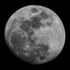 Waxing Gibbous Moon on 2-8-17