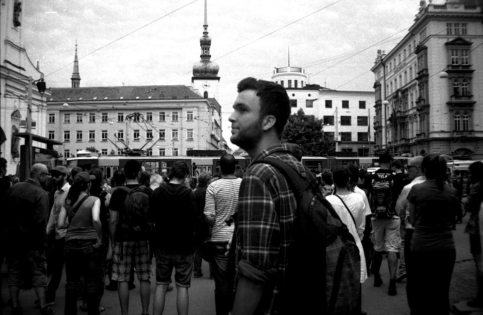 Elikon 35S - Antifascist and Pro-Refugee Demonstartion in Brno